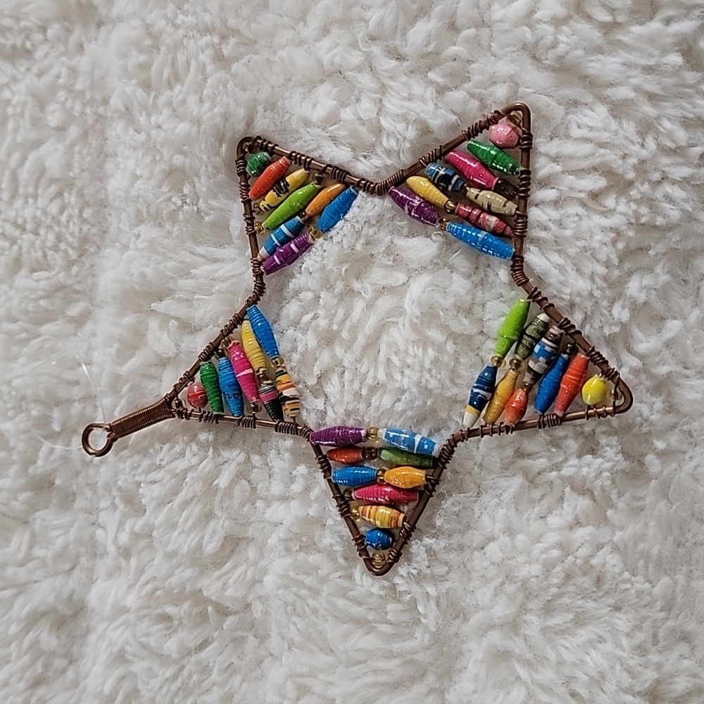 ✨ Ethically Made Star Ornament ✨ Fair Trade & Eco-Friendly!